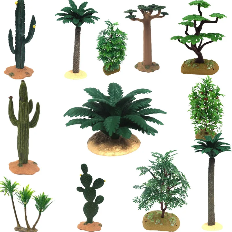 

Diy Plant Decor Potted Model Cactus Bush Maple Banyan Tree View Home Garden Decor Educational Toys For Children Christmas Gifts