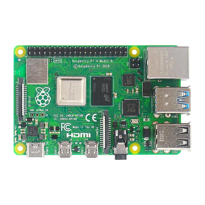 Оригинальный комплект Raspberry Pi 4 Model B Великобритания ОЗУ 2 8 ГБ чехол из АБС пластика