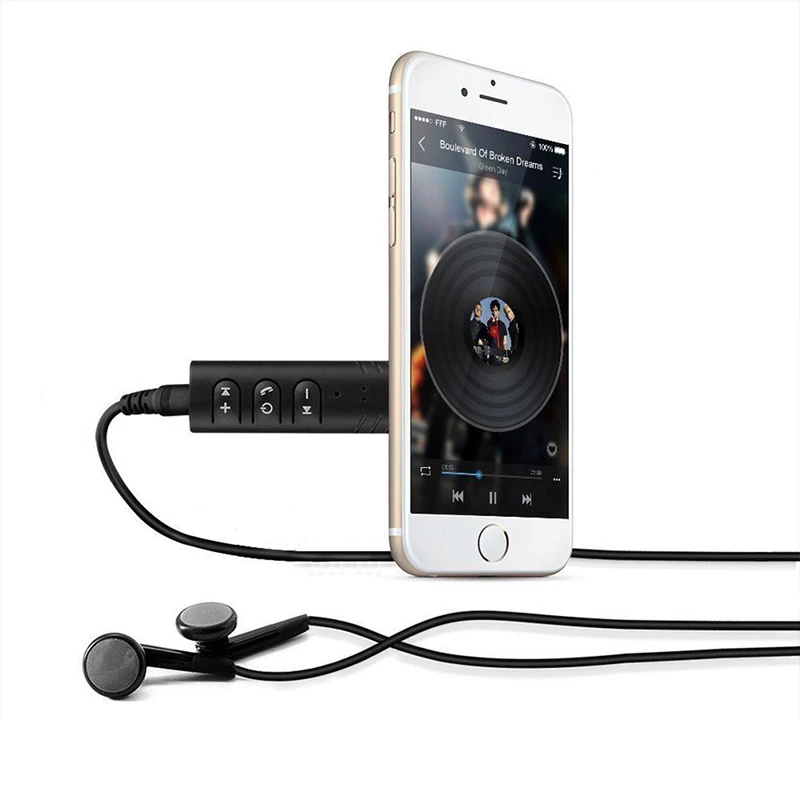 

Music Adapter Bluetooth Transmitter Car Kit Audio Receiver Universal Mini Aux Handsfree