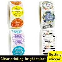 label stickers foil thank you stickers 1 500pcs taste business order home hand made labels wedding envelope seals