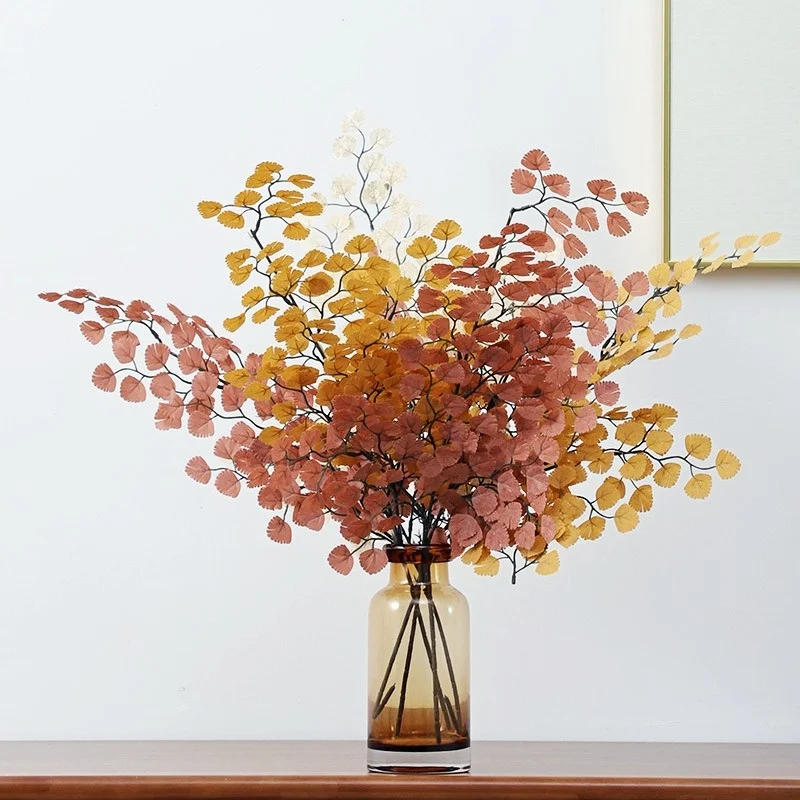 

Simulation Plant,white 60cm Single Branch, Shells Leaf Plant,living Room, Wedding Flower Arrangement,home Decoration Accessories