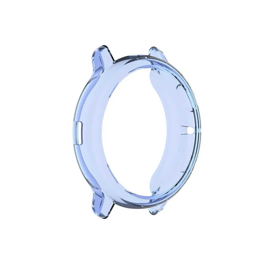blue Чехол для galaxy watch active 2, для galaxy watch active, 40 мм, 44 мм, защитный чехол для экрана, аксессуары для часов, неполное покрытие - Цвет: blue