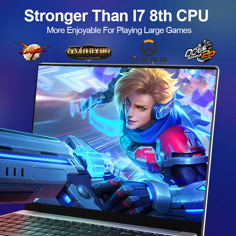 NEW Core i7 7660U Laptop 15.6 inch Ram 16G DDR4 1TB 2TB 512GB Notebook Computer Gaming Laptops Backlit Keyboard IPS Screen