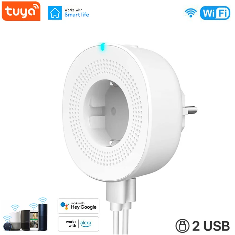 

Умная розетка с поддержкой Wi-Fi, 16 А, с монитором мощности