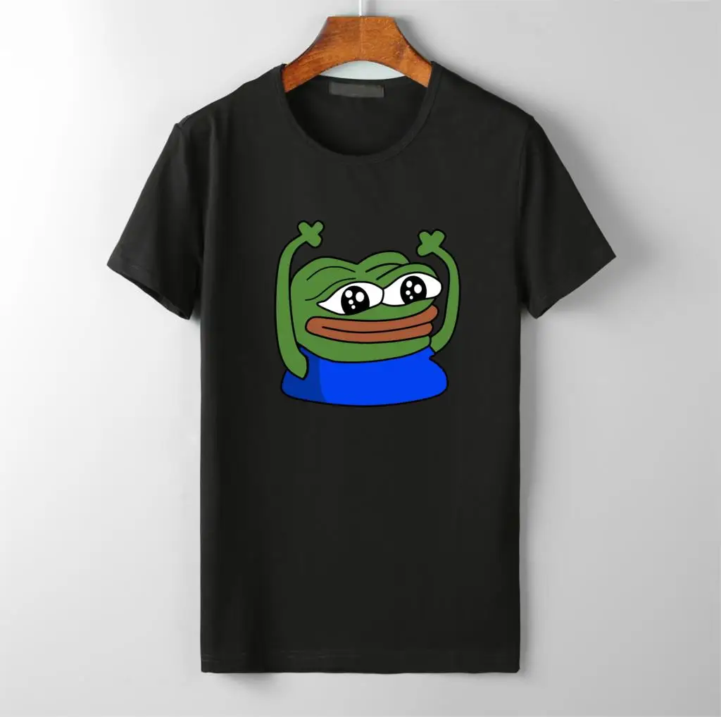 Hypers лягушонок Пепе Hype MEME футболка для мужчин размера плюс хлопковая Футболка