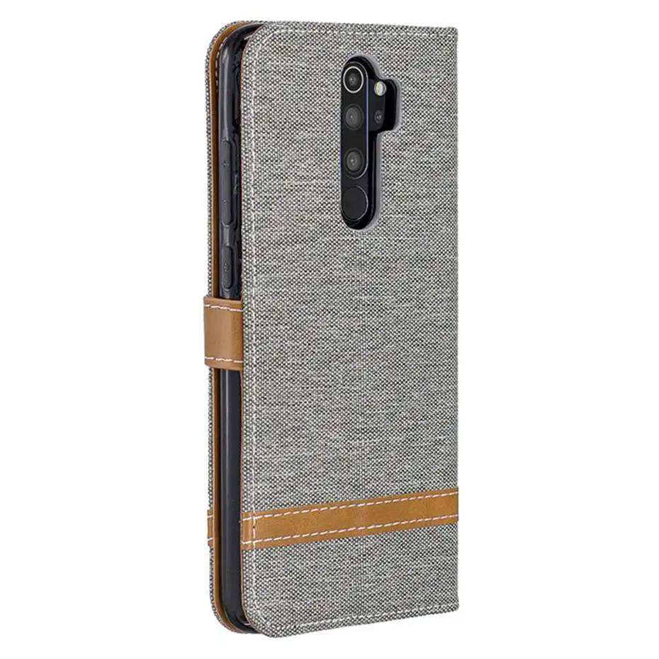 For Xiaomi Redmi Note 8 Pro Denim Mixed Colors Leather Flip Wallet Case Capa Cover Phone case | Мобильные телефоны и