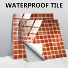 Кухонные наклейки, кухонная плитка, настенные наклейки, ПВХ Самоклеящиеся настенные плитки, водонепроницаемые наклейки