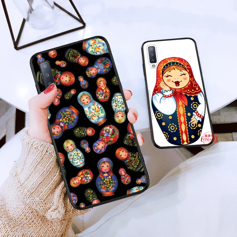 Русские куклы-матрешки Coque силиконовый чехол для samsung A3 A5 A10S A30S A50S A6 плюс 2018 A7 A8 A9 A10
