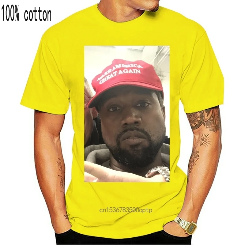 Футболка Kanye с капюшоном West MAGA сделай Америку великолепной снова Трампом новинка