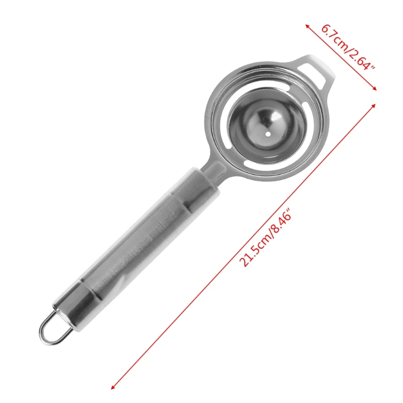 Яичный желток Белый сепаратор отделяет сито из нержавеющей стали кухонный