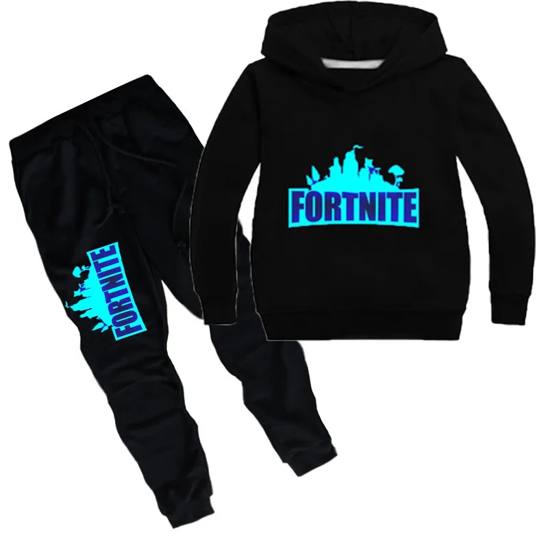 

2021 Luminous Fortnite Clothing Sets Kids Boys Girls Hoodies Pants Suit Games Fashion Children's Sweatshirts Autumn Tracksuit