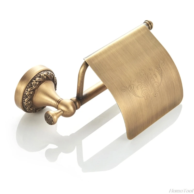 

Wall Hanging Bathroom Accessories Antique Brass Carving Tissue Storage Rack Tissue Box Tissue Holder J29 21 Dropshipping