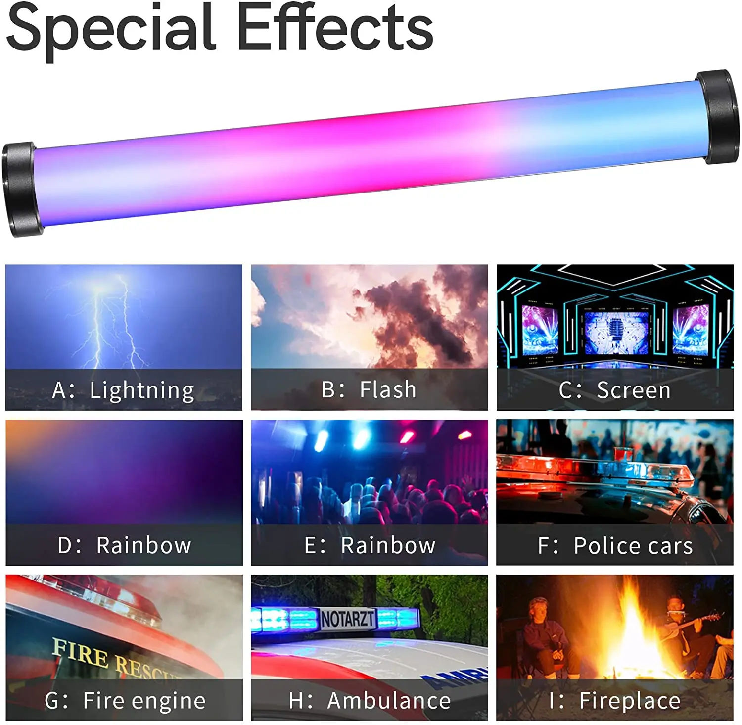 Сетто светодиодные трубки красный-зеленый-синий цвет светильник двухцветная