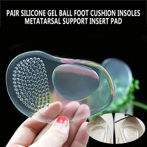 Image for Pair Silicone Gel Ball Foot Cushion Insoles Metata 