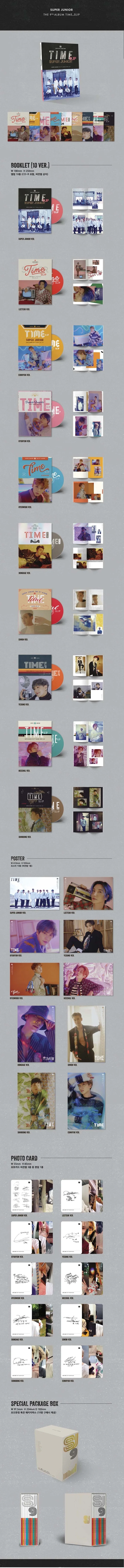 [MYKPOP] ~ 100% Официальный оригинал SJ SUPER JUNIOR 9 альбом: Time Slip коллекция фанатов KPOP-SA19102805 |