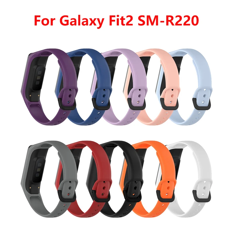 

For Samsung Galaxy Fit 2 SM-R220 Silicone Wristband Band Strap Printed Bracelet Replacement Watchband For Galaxy Fit 2 Correa