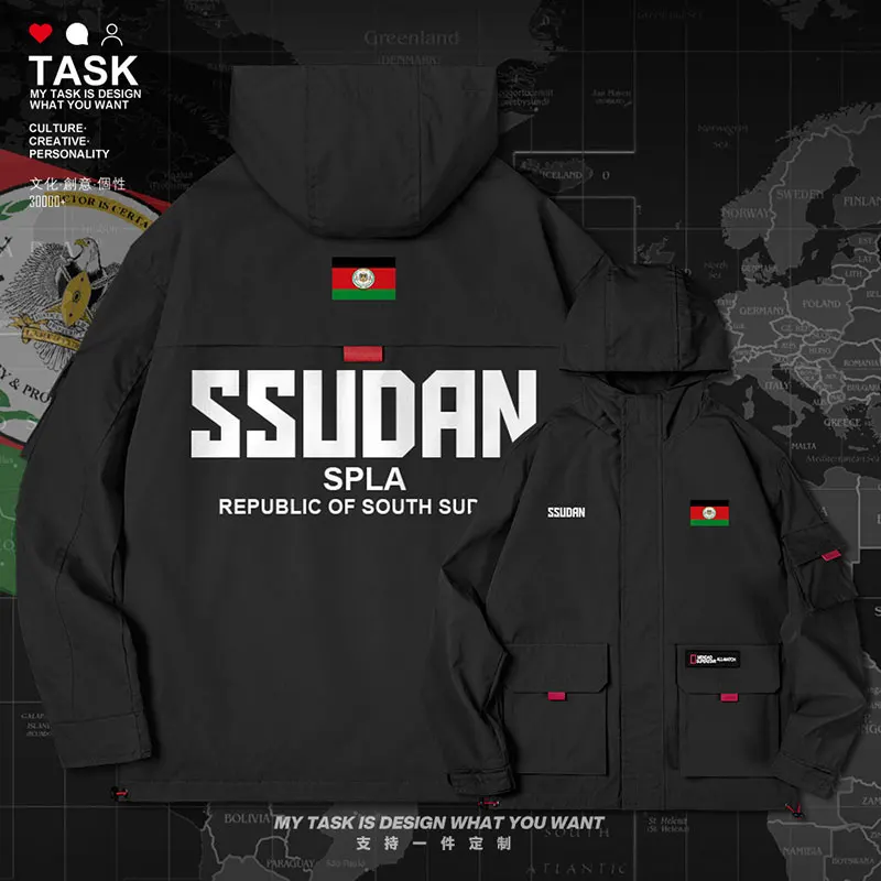 

Северный суданский SDN Мужская куртка с капюшоном с логотипом Land Force, армейский веер, тренчкот, мужские куртки для мужчин, осенняя одежда