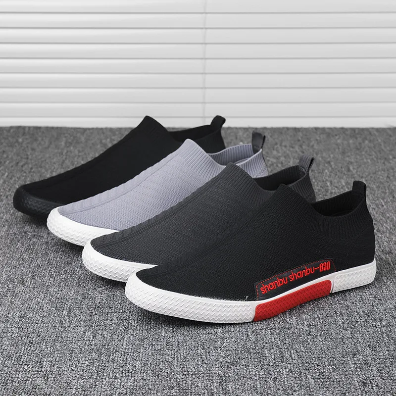 

Mesh Mens Casual Shoes Man Lightweight Comfy Outdoor Sneakers 2021 New Grey Black Loafers Men Breathable Shoes for Man Sneaker