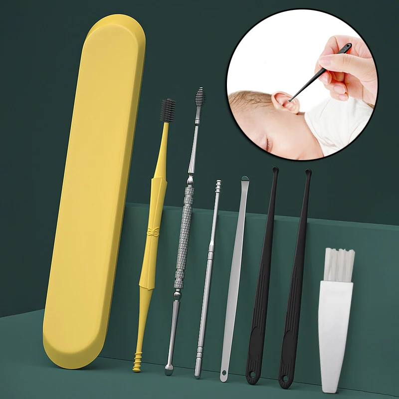 Набор для удаления ушного воска портативный профессиональный набор чистки ушей