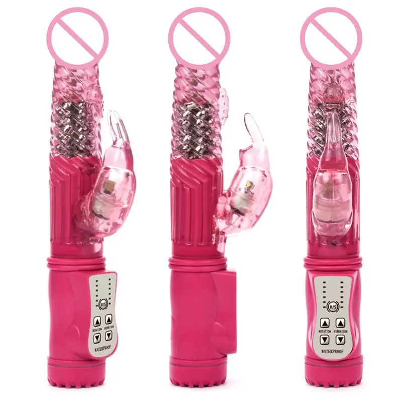 Двухмоторный вибратор точки G с вращающимся шариком Стимулятор клитора Массажер