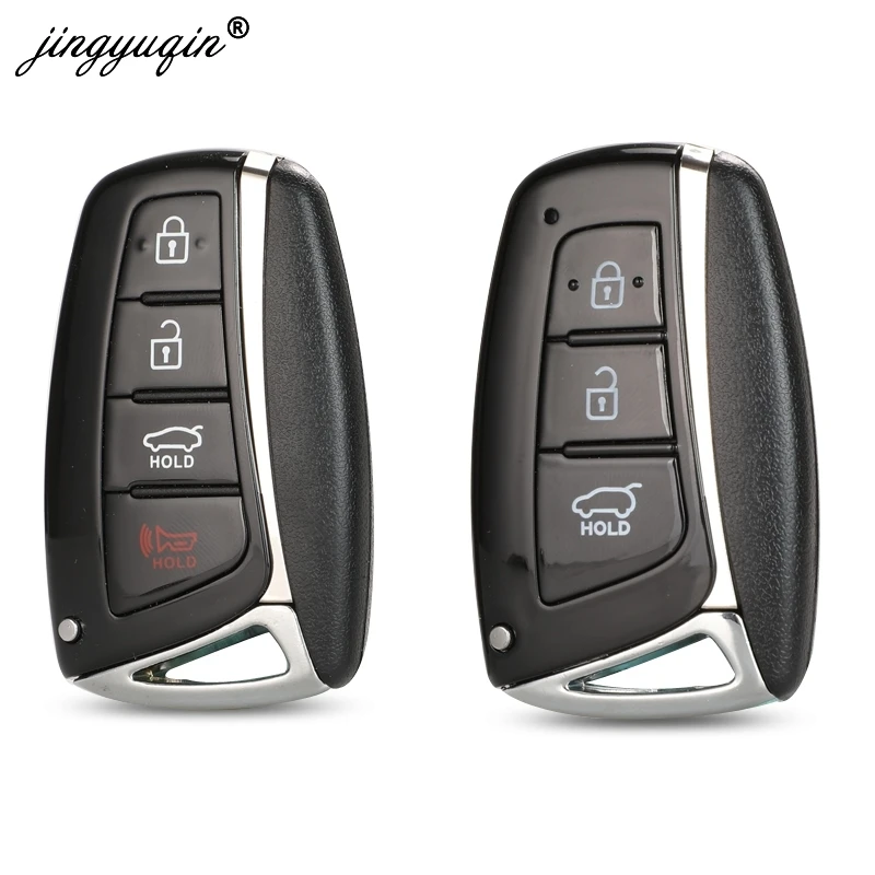 Jinyuqin 3 4 кнопки смарт ключ чехол для Hyundai Genesis 2013 2015 Santa Fe Equus Azera IX45 удаленный брелок