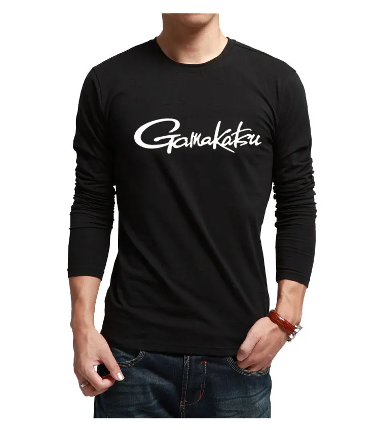 

2021 Spring Autumn GAMA Fishing Clothes Long Sleeve Fishing T Shirt Fishing Sunscreen Skin Clothes Black White Shirts
