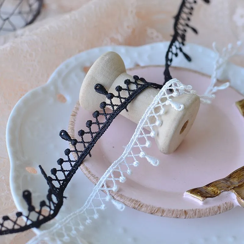 2 м высокого качества полые нежного полиэстера в виде капли воды кружевные