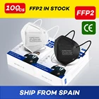 Высшем уровне человек 100 отдельный посылка в коробке FFP2, маска для лица, черная фильтр хлопок защитный KN95 маска гигиенические взрослых ffp2kn95