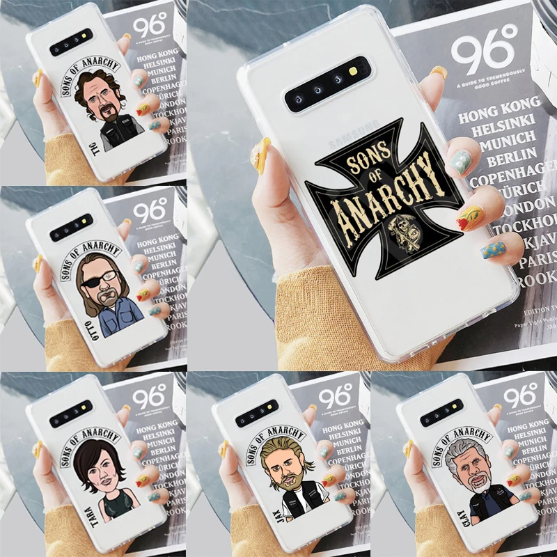 Мягкий прозрачный чехол для телефона с изображением американского ТВ сынов