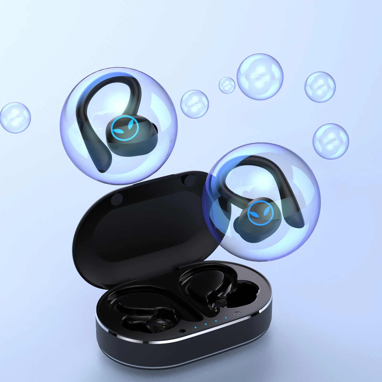 TWS-стереонаушники с поддержкой Bluetooth зарядным футляром и микрофоном | Электроника