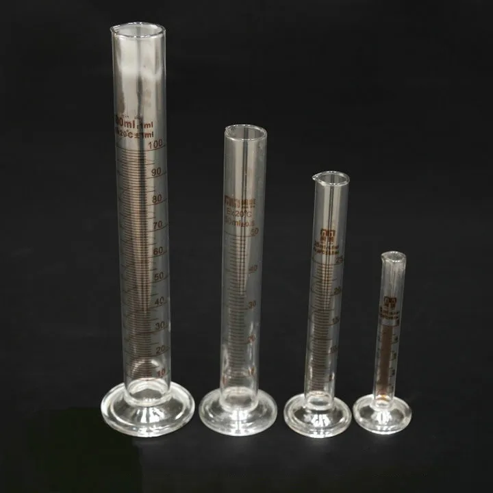 1 шт 10 мл 2000 Градуированный измерительный стеклянный цилиндр со шкалой линии для