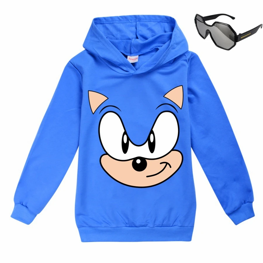 Летняя спортивная Модная хлопковая футболка Sonic The Hedgehog для мальчиков и девочек