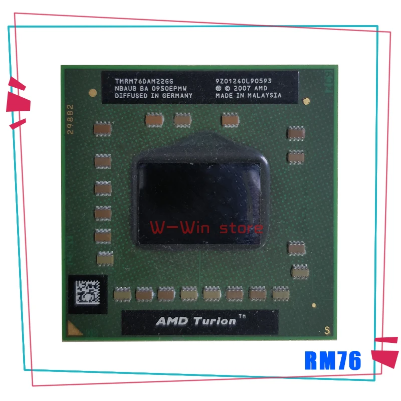 AMD Turion 64 X2 мобильный технологии RM-76 RM 76 RM76 2 3 ГГц двухъядерный нить Процессор