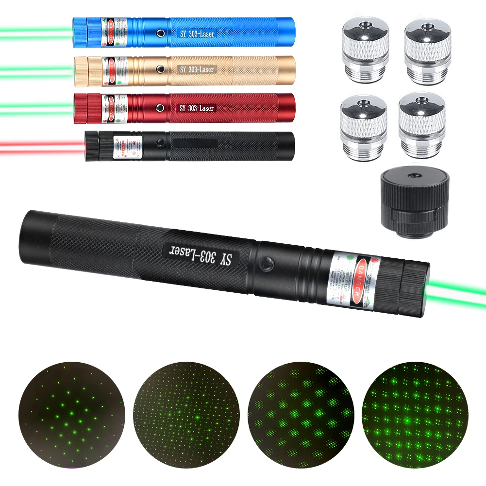 

Green/Red Adjustable Laser Sight Laser USB Charge 303 Pointer Light 532nm 650nm 100mW High Power Device Lazer laser Pen Burning