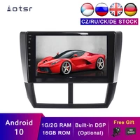 aotsr android 10 car player for subaru forester 2008 2013 head unit gps navi stereo radio tape recorder with dsp 216g