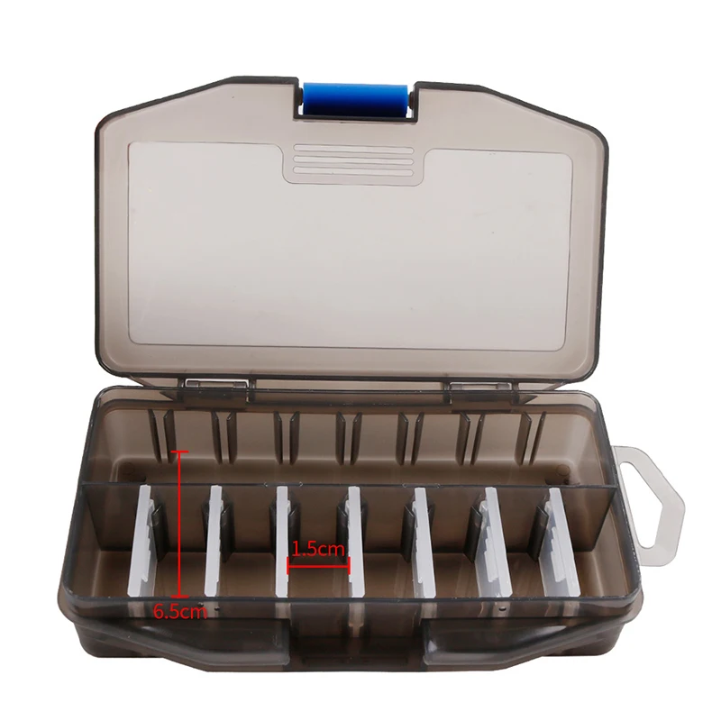 Ящик для рыболовных снастей съемный 10 ячеек крючки приманок отсеки чехол