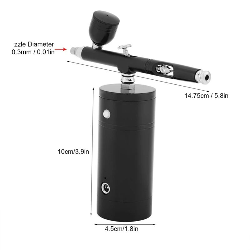 

8.4V 0.3mm Pneumatic Airbrush Compressor Body Painting Airbrush Kit Kit Nail Craft Cake Making