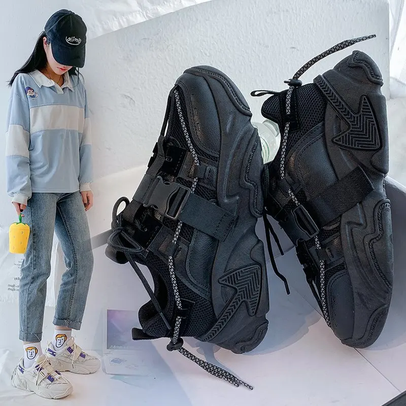 

White Sneakers for Women Shoes Summer Breathable Casual Shoes Platform Sneakers 2021 Spring Student Sport Platform Sneakers