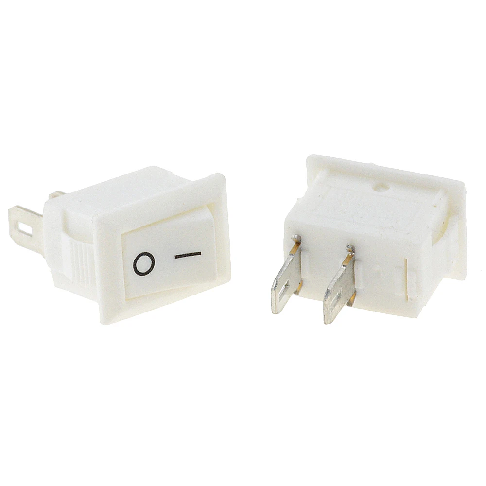 Кнопочный переключатель 10x15 мм SPST 2Pin 3A 250V KCD11 10 шт. кнопочный * 15 черный красный и