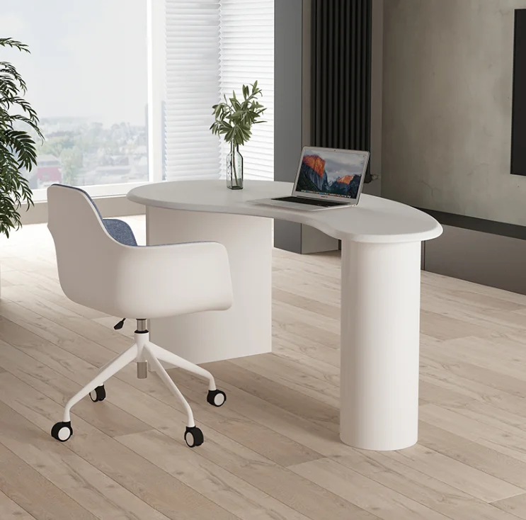

Solid wood desk special shape Nordic simple modern writing desk creative computer desk home stay designer desk