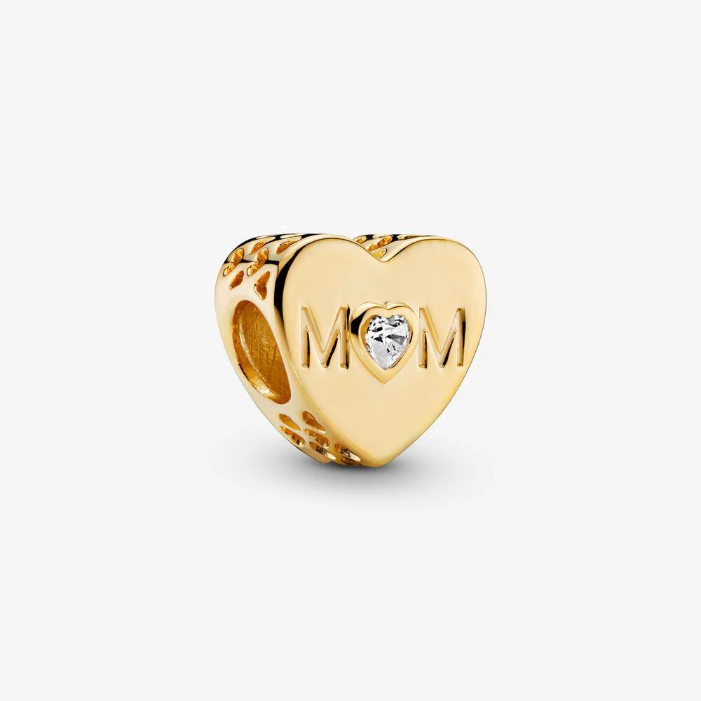 

768659C01 Clear Mom Heart Charm