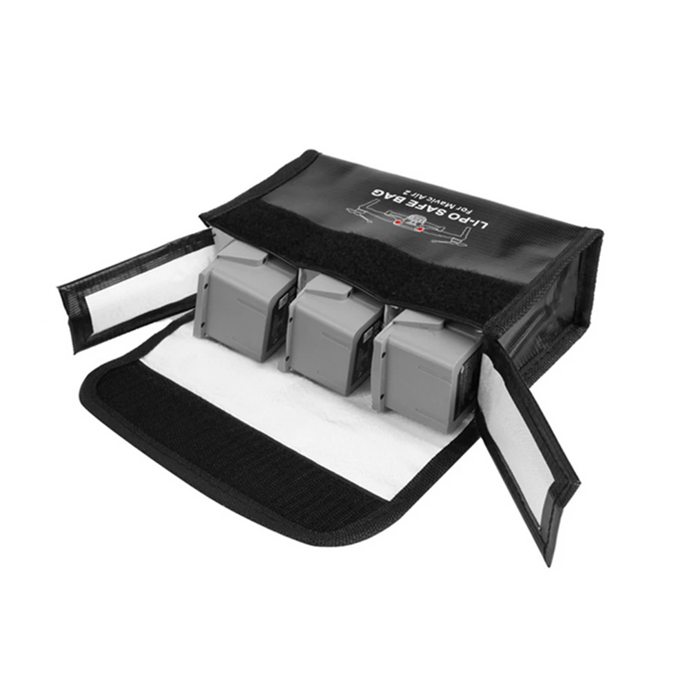 

Battery Safe Storage Bag for DJI Mavic Air 2 Drone Batteries Explosion-proof Lipo Battery Protective Bag Portable Case