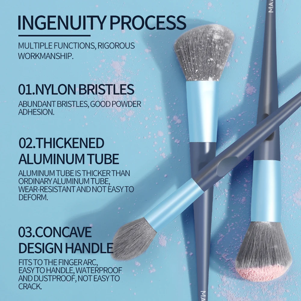 

MAANGE 10/18Pcs Makeup Brushes Set Foundation Eyebrow Blush Lip Eyeshadow Blending Cosmetic Beauty Make Up Brush Tool maquillage