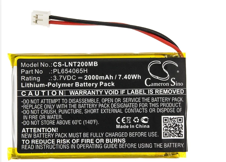 

Cameron Sino 2000mAh Battery for Luvion Prestige Touch 2,PL654065H