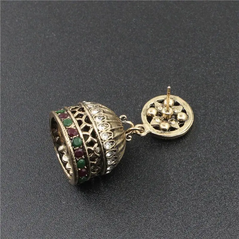 Этнические Бали Jhumka Jhumki кристаллы из парчи мексиканские цыганские висячие