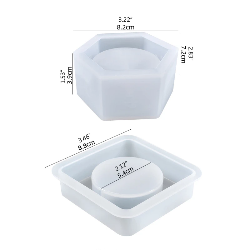 

Форма для подсвечника квадратная/шестигранная, подставка под свечи из эпоксидной смолы для самостоятельного литья, декор для свадьбы, дома,...