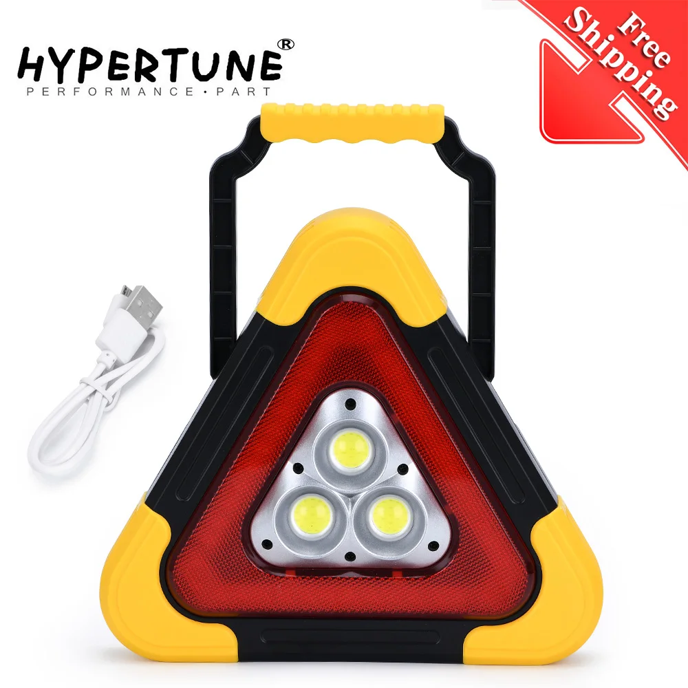 

Portable Triangle Warning Led Floodlight 5 Modes COB LED Car Repairing Work Lamp Multi-function Handle Camping Light Searchlight