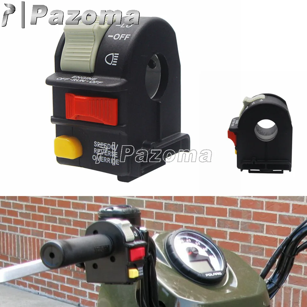 

Handlebar Switch Hi/Lo Beam Light Kill Stop Switch For 02-05 Polaris Sportsman Magnum Scrambler ATP Trail Boss OEM 4010591
