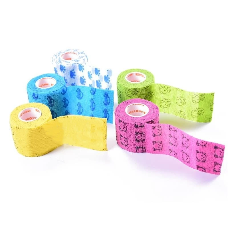 1 шт. мультяшная Водонепроницаемая самоклеящаяся лента эластичная повязка