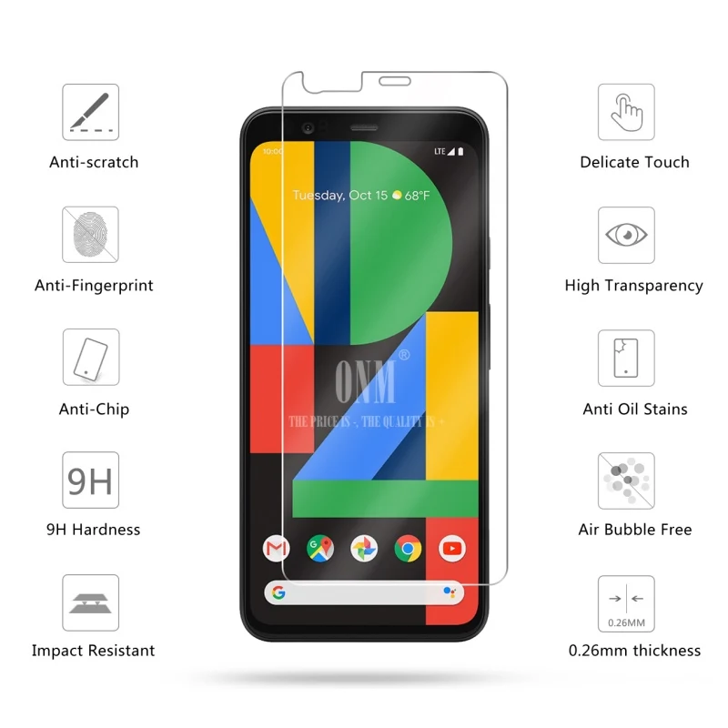 2 шт закаленное стекло для Google Pixel 4 XL защитное 2.5D 9H защитная пленка | Мобильные